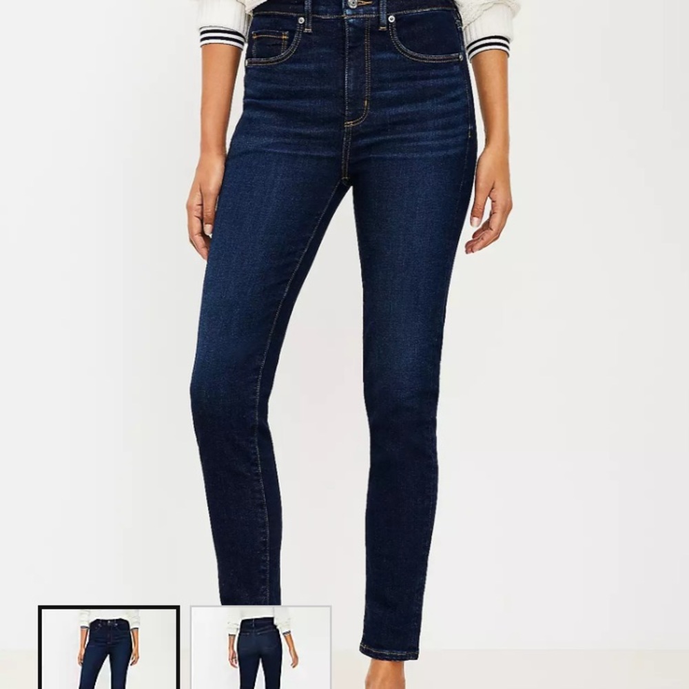Loft Jeans  Curvy Skinny Size 12
